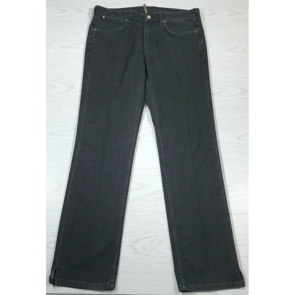 Tommy Bahama Jeans Men 36x34 Black Split Hem Straight Relaxed Stretch Comfort